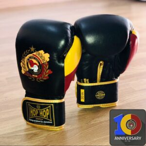 guantes de boxeo negros 10 aniversario Hop Hop